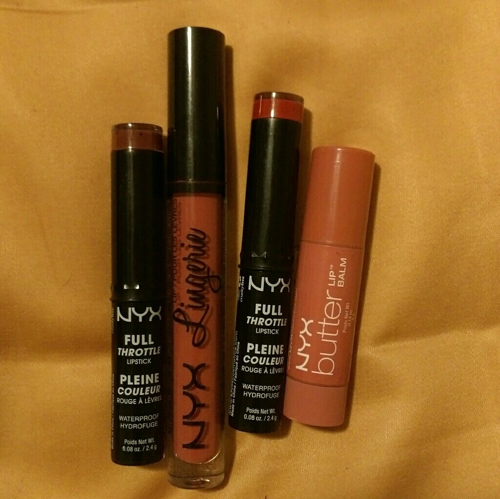 NYX lip bundle, hardly used